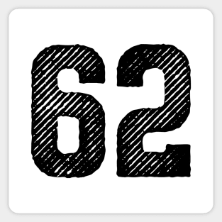 Sixty Two 62 Sticker